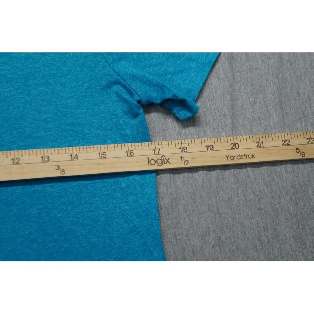 Nike Pro Shirt Womens Medium Blue‎ Short Sleeve Scoop Neck Dri Fit